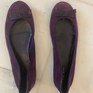 Nine West purple suede flats size 11
